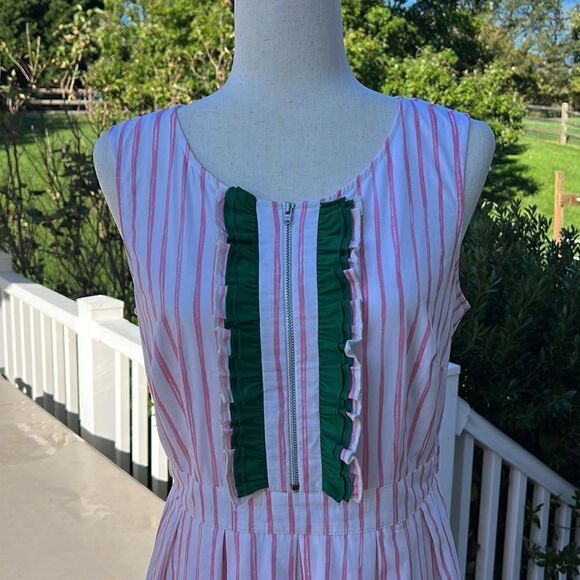 Wayward Fancies Women’s M Preppy pink & Green Retro inspired midi dress - Picture 8 of 16